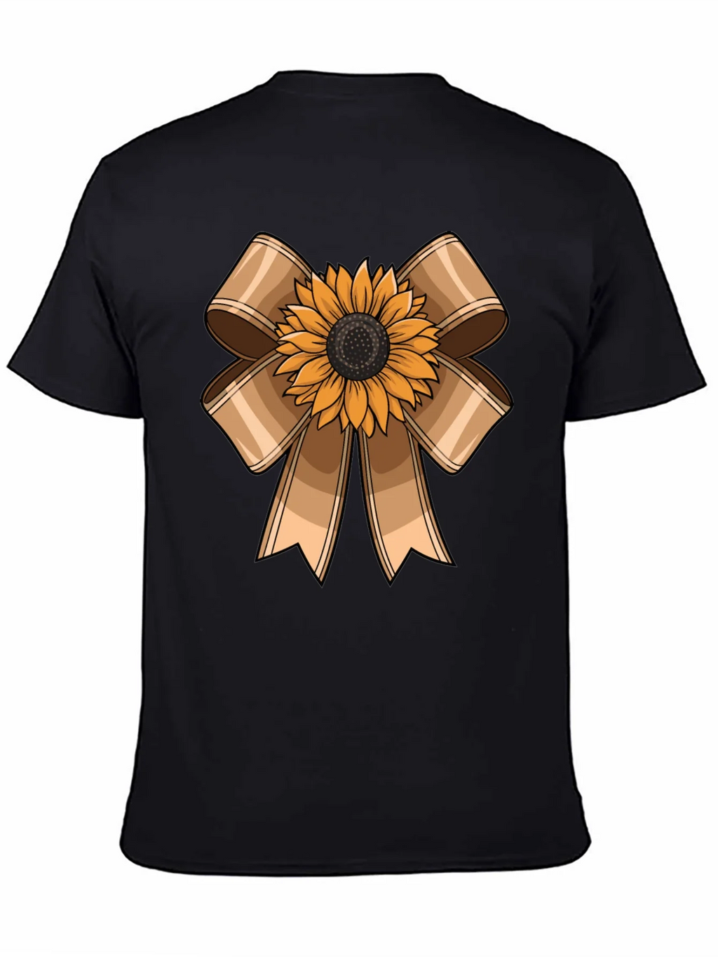 Sunflower Bow Graphic Tee - Casual Comfort product image 4