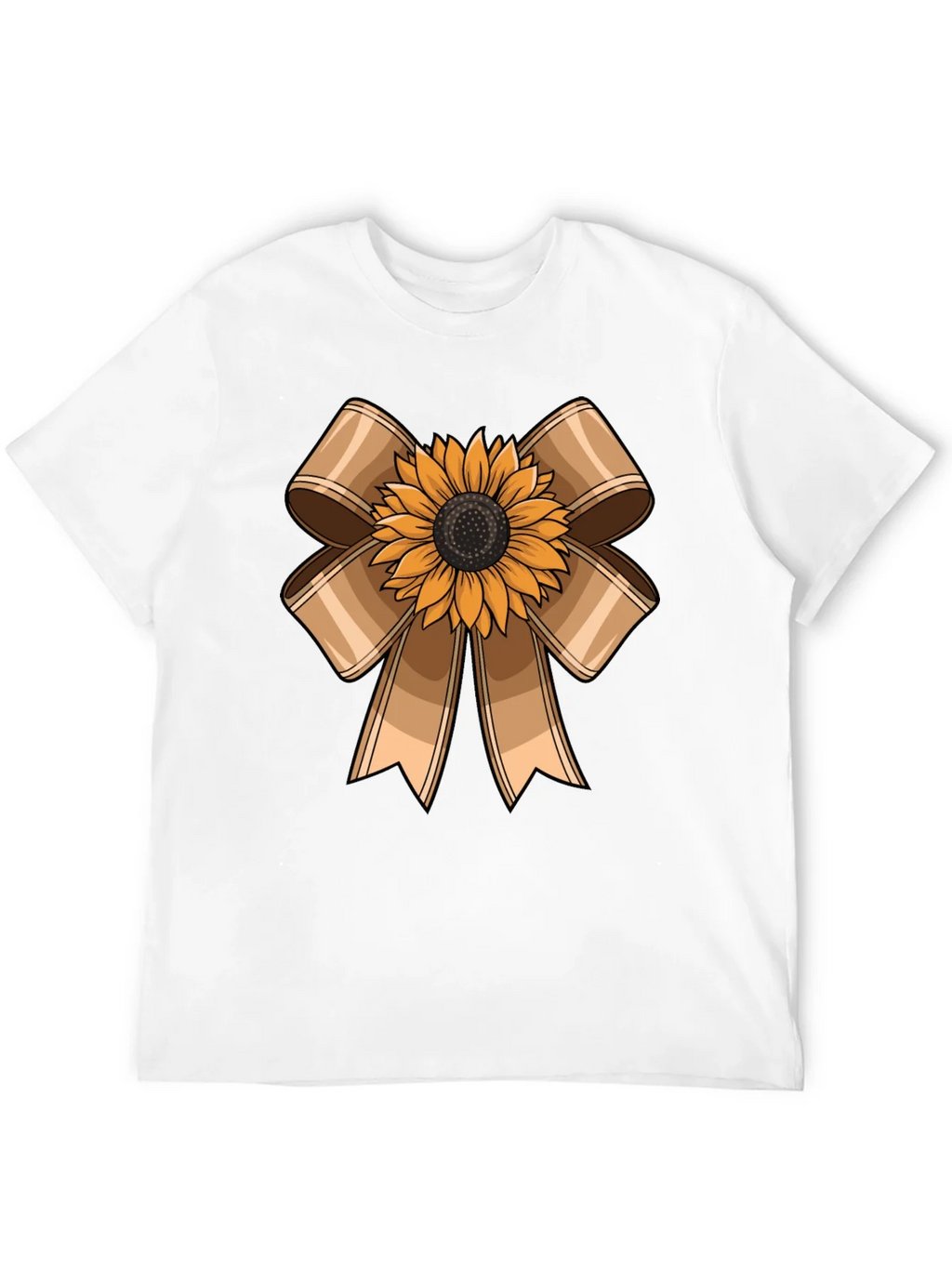 Sunflower Bow Graphic Tee - Casual Comfort product image 8