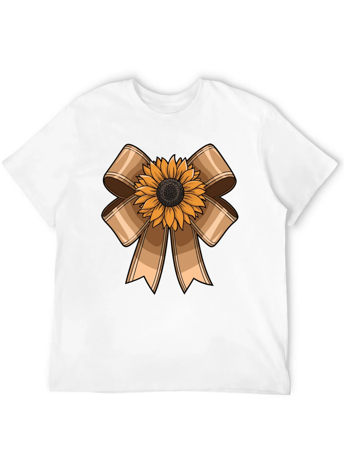 Sunflower Bow Graphic Tee - Casual Comfort product image 8