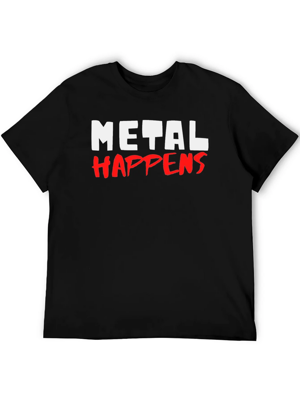 Metal Happens Graphic Print Black T-Shirt product image 5