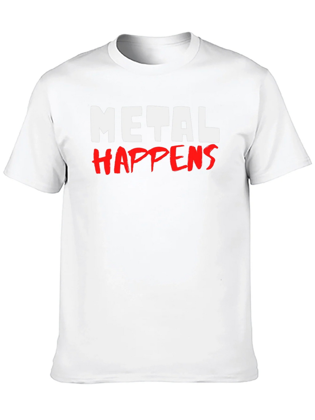 Metal Happens Graphic Print Black T-Shirt product image 9