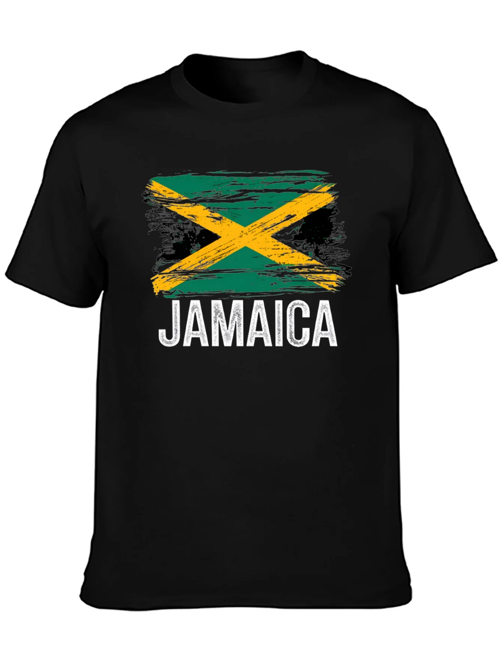 Jamaica Flag T-Shirt - Black Graphic Tee product image 3