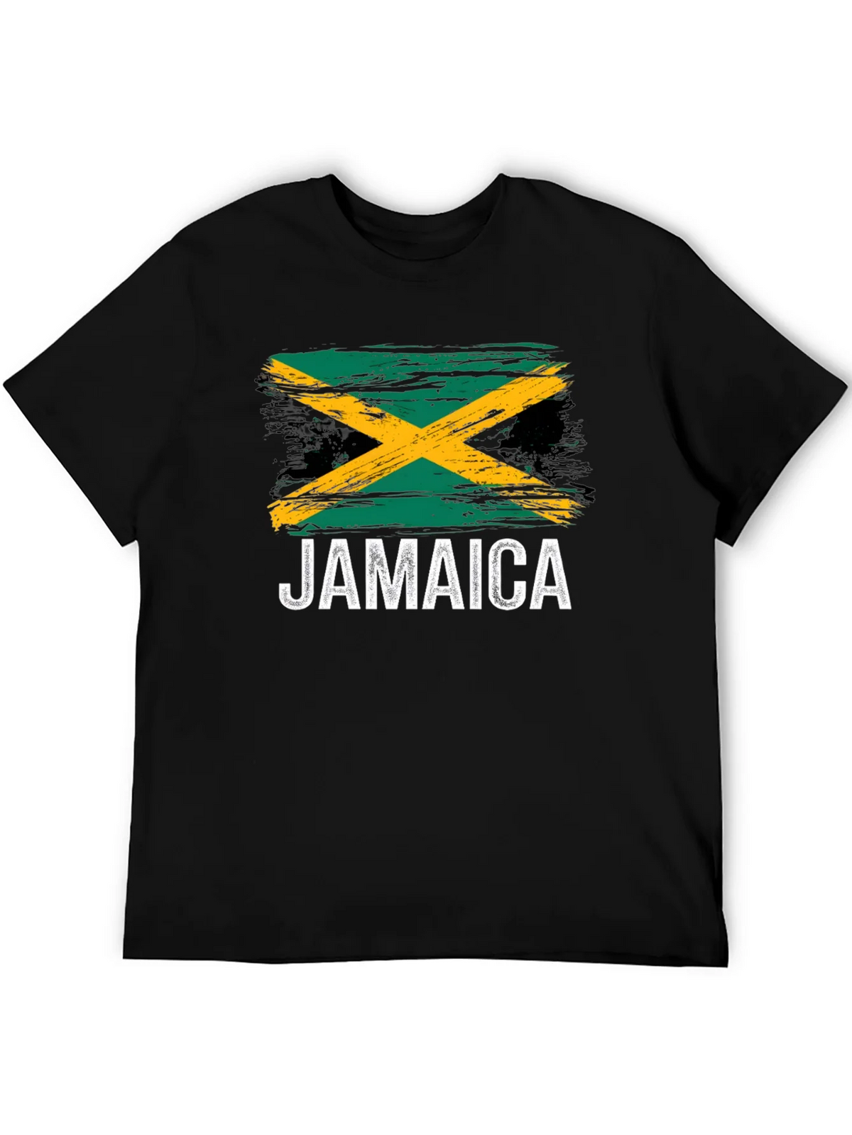 Jamaica Flag T-Shirt - Black Graphic Tee product image 5