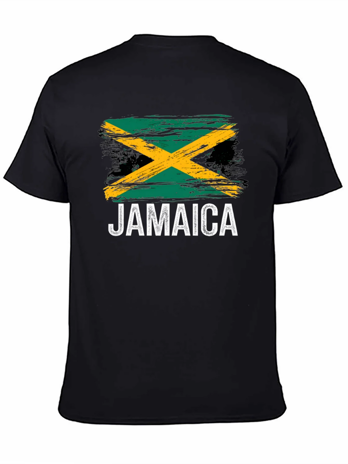 Jamaica Flag T-Shirt - Black Graphic Tee product image 4