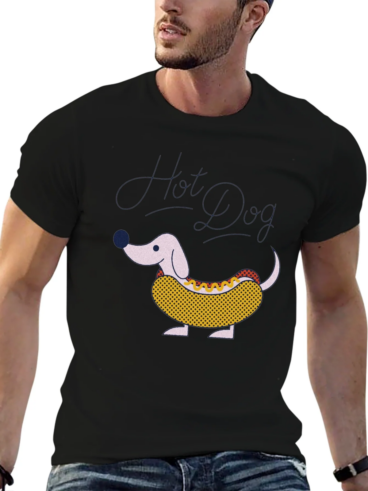 Hot Dog Dachshund Graphic Tee - Funny Novelty T-Shirt product image 6