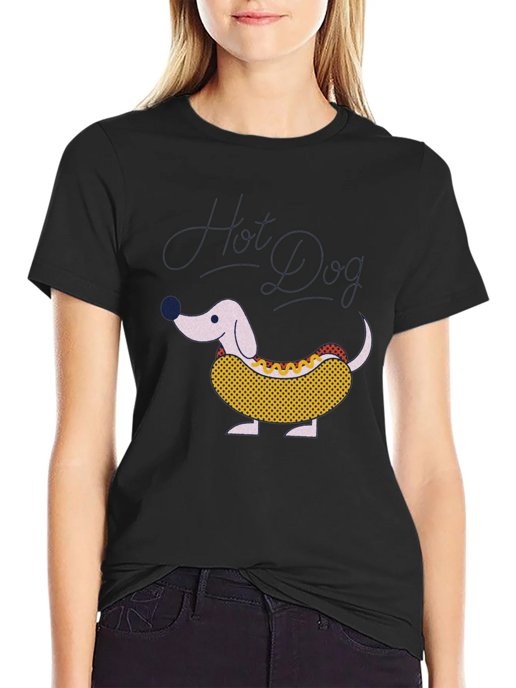 Hot Dog Dachshund Graphic Tee - Funny Novelty T-Shirt product image 2