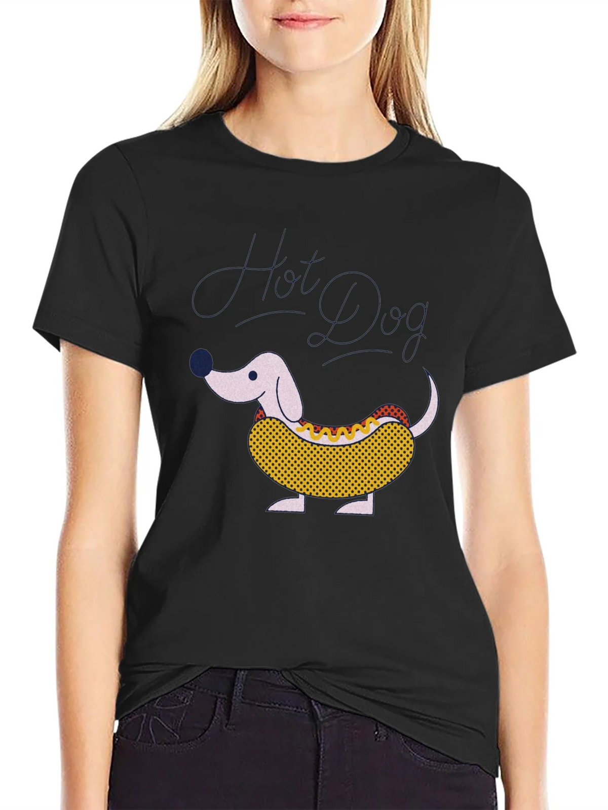 Hot Dog Dachshund Graphic Tee - Funny Novelty T-Shirt product image 2