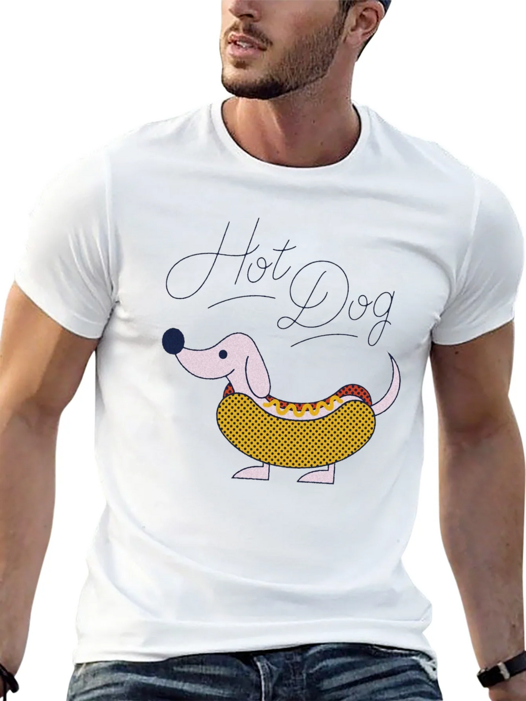Hot Dog Dachshund Graphic Tee - Funny Novelty T-Shirt product image 12