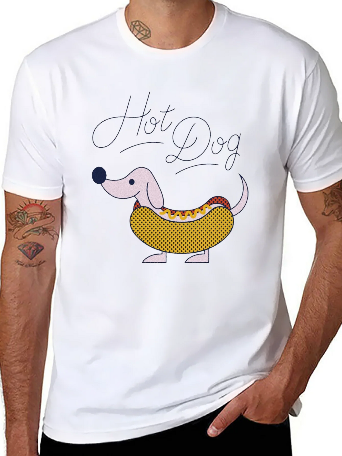 Hot Dog Dachshund Graphic Tee - Funny Novelty T-Shirt product image 7