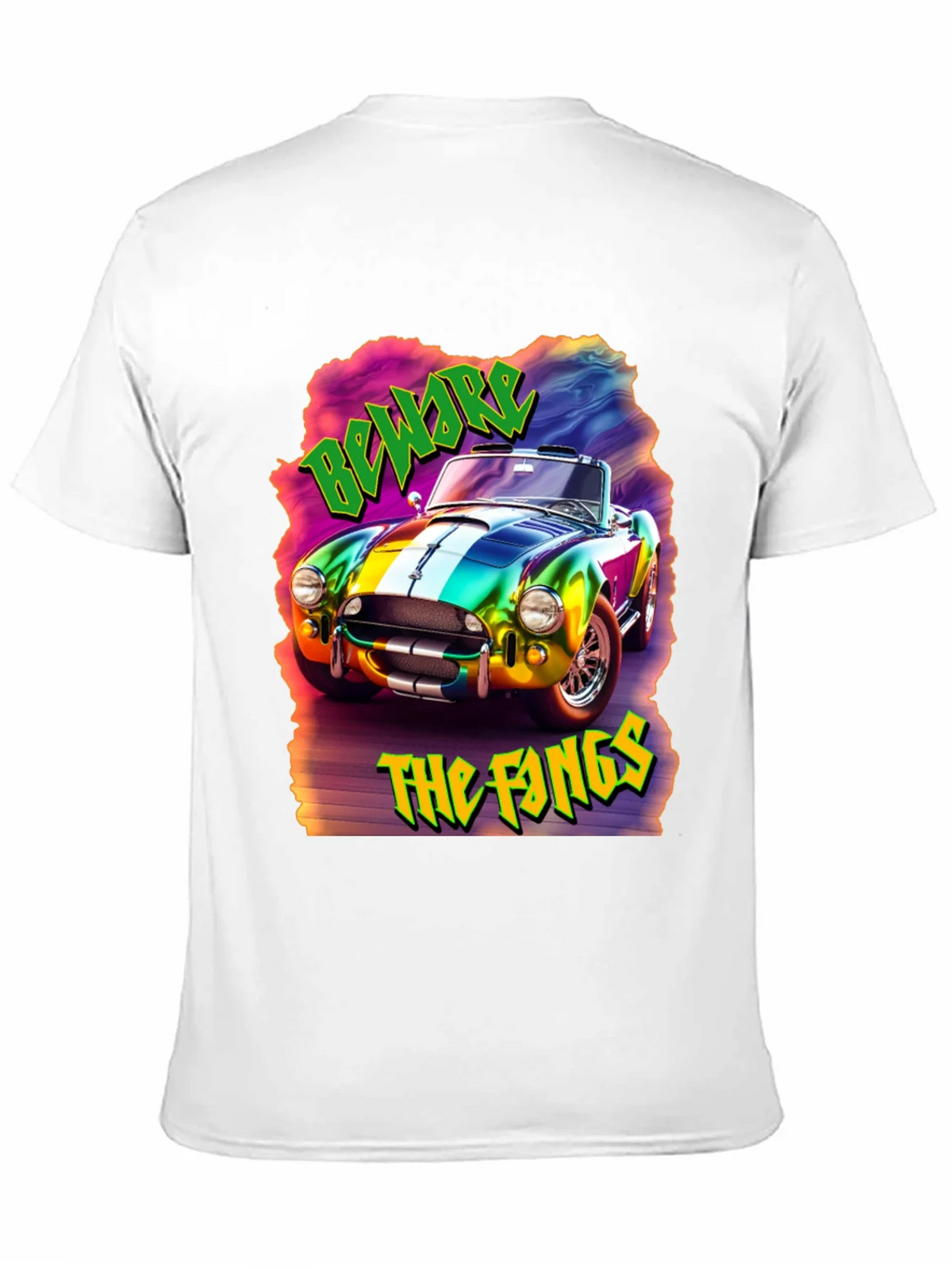 Beware the Fangs Graphic T-Shirt - Colorful Car Design product image 10