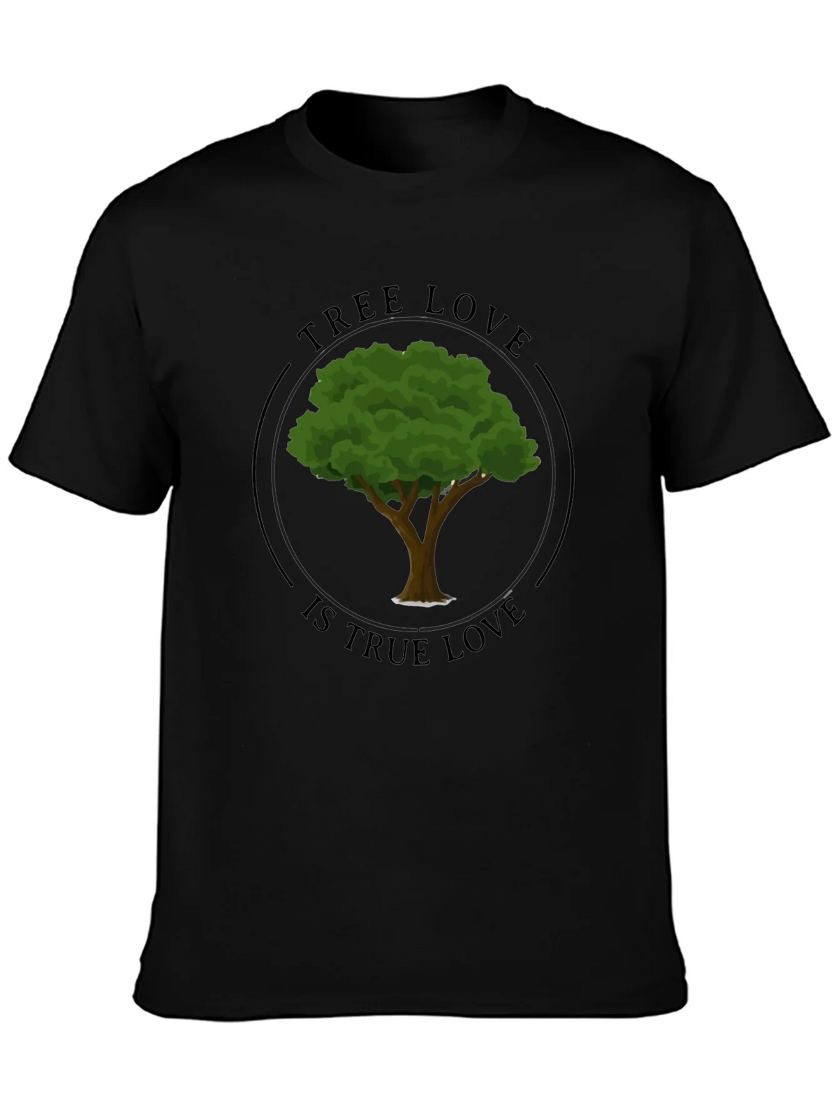 Tree Love Graphic Tee - Black Unisex T-Shirt product image 3