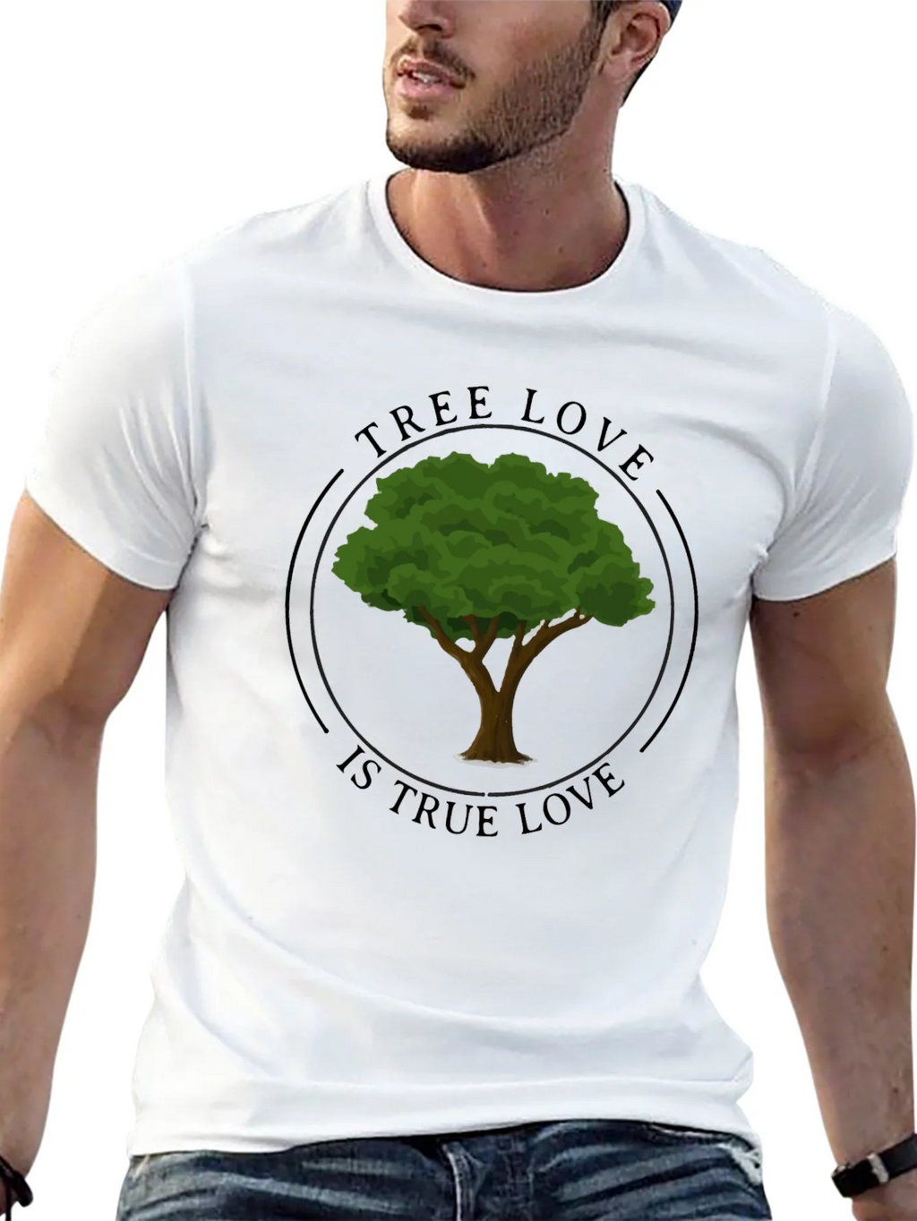 Tree Love Graphic Tee - Black Unisex T-Shirt product image 12