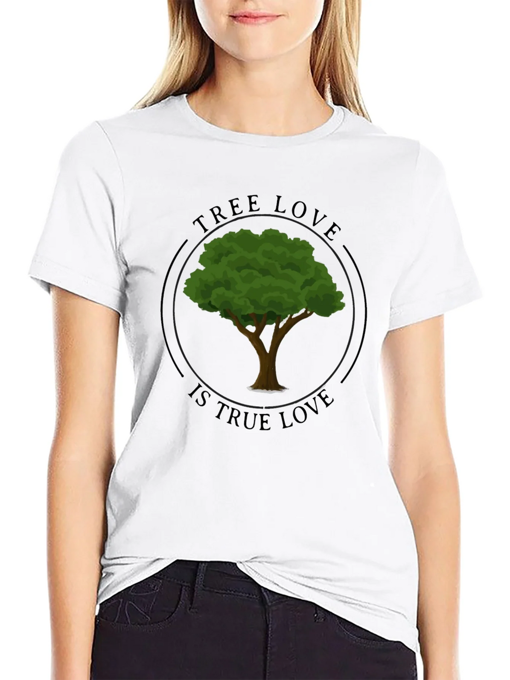 Tree Love Graphic Tee - Black Unisex T-Shirt product image 8