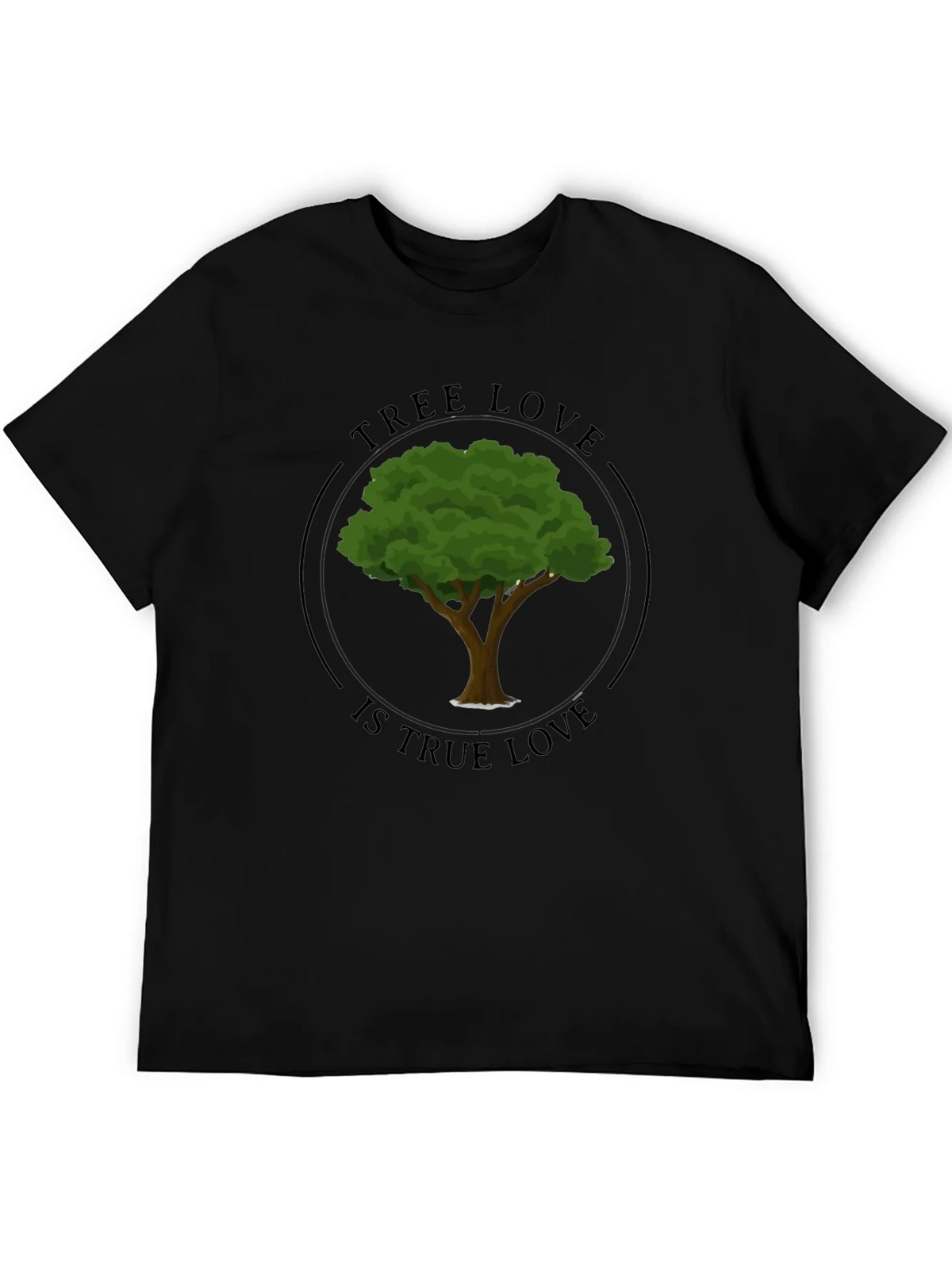 Tree Love Graphic Tee - Black Unisex T-Shirt product image 5