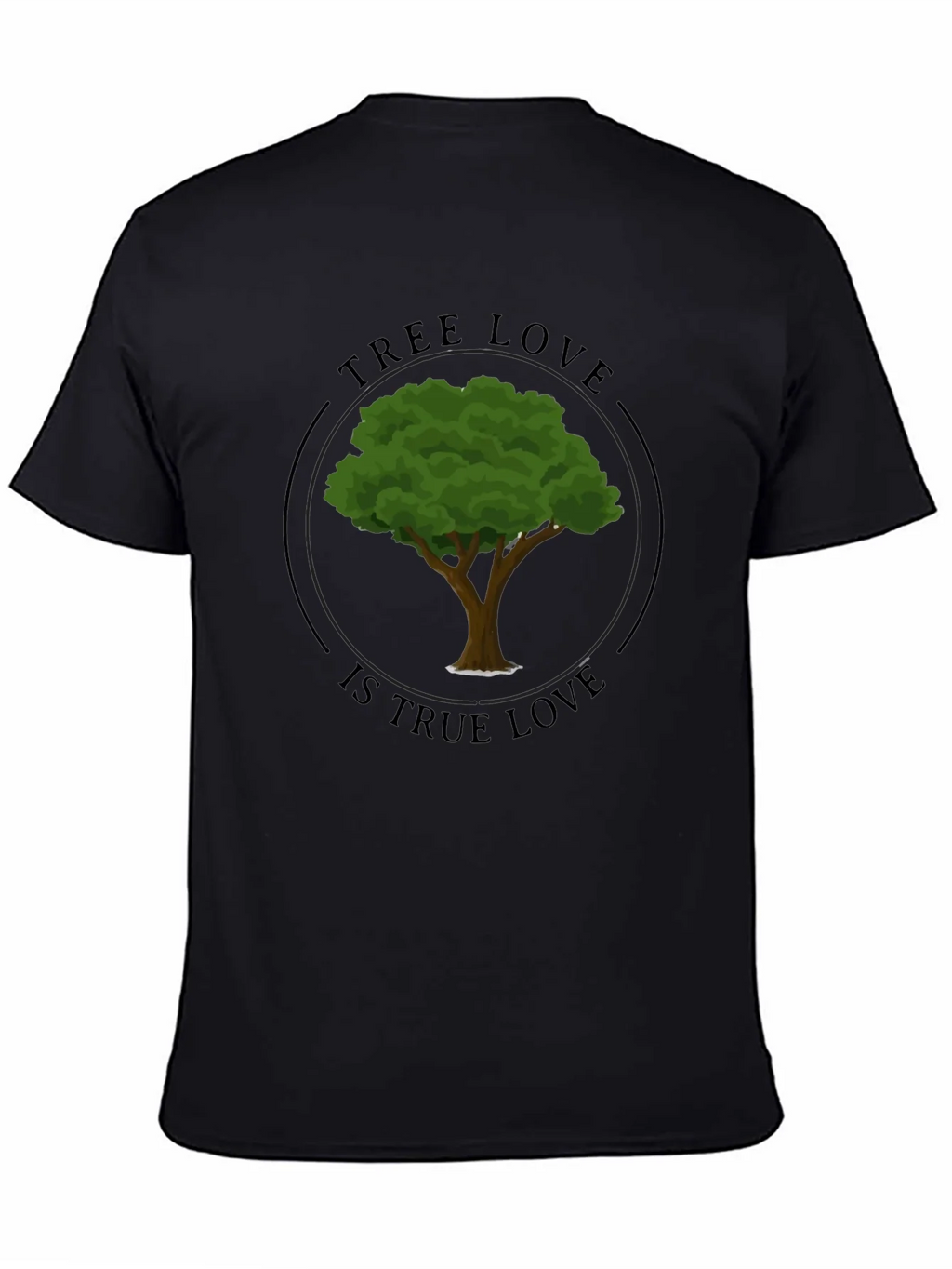 Tree Love Graphic Tee - Black Unisex T-Shirt product image 4