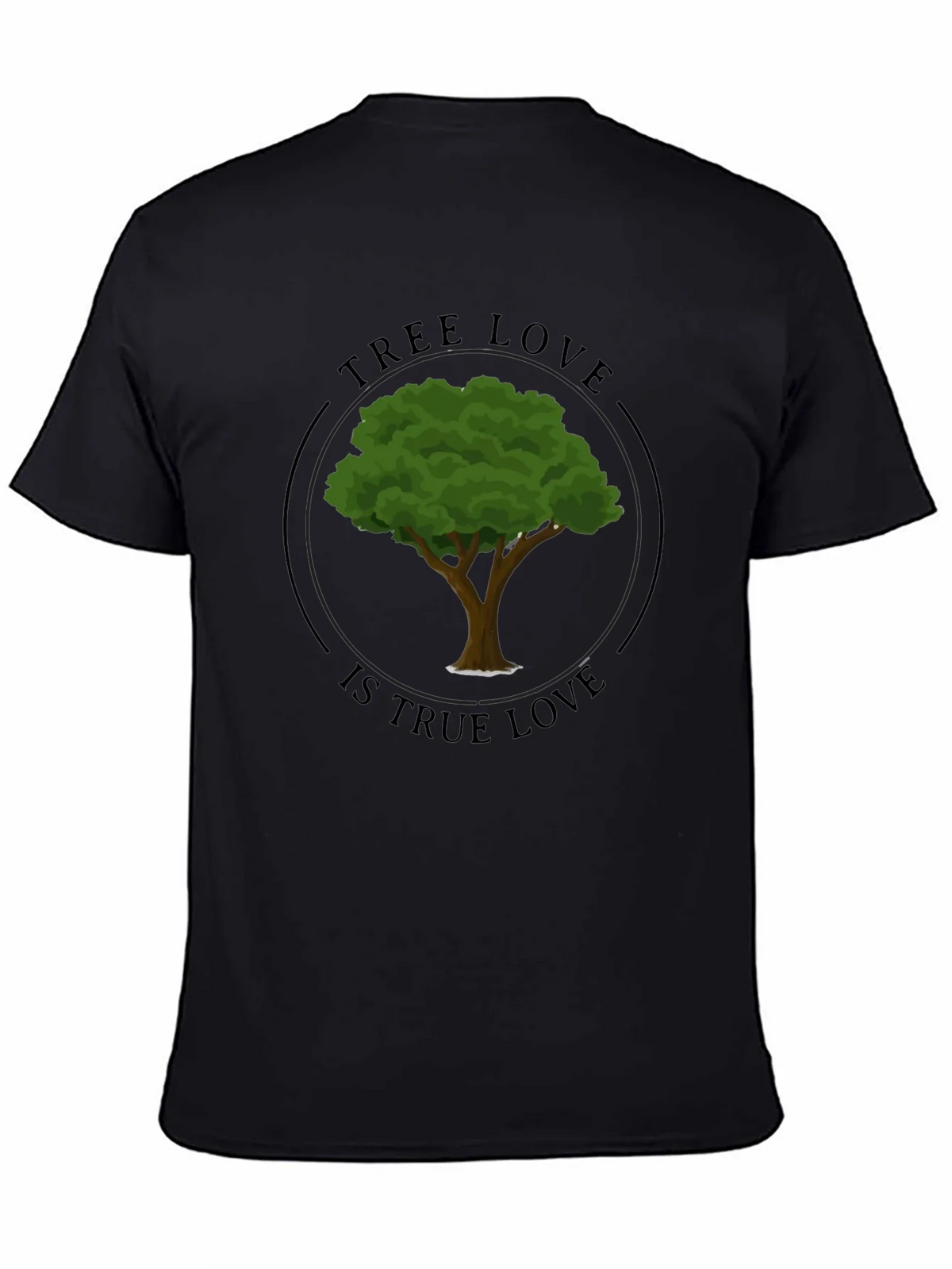 Tree Love Graphic Tee - Black Unisex T-Shirt product image 4