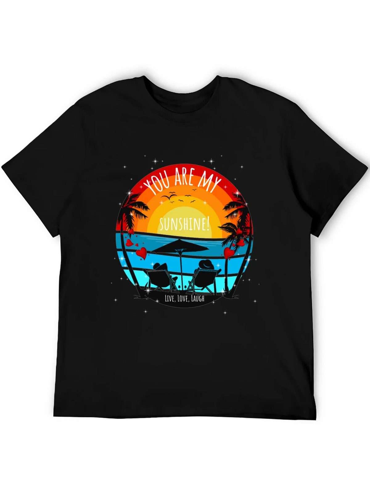 You Are My Sunshine Beach Couple Graphic T-Shirt product image 5