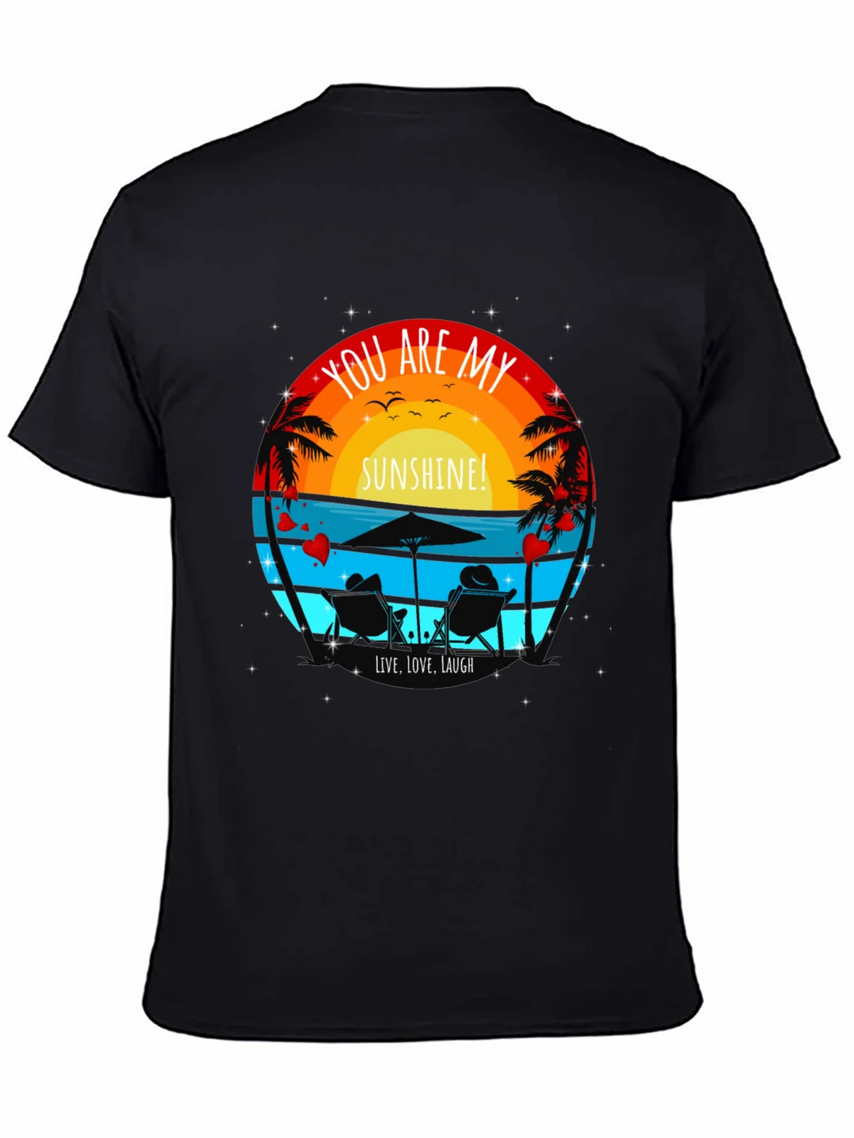 You Are My Sunshine Beach Couple Graphic T-Shirt product image 4