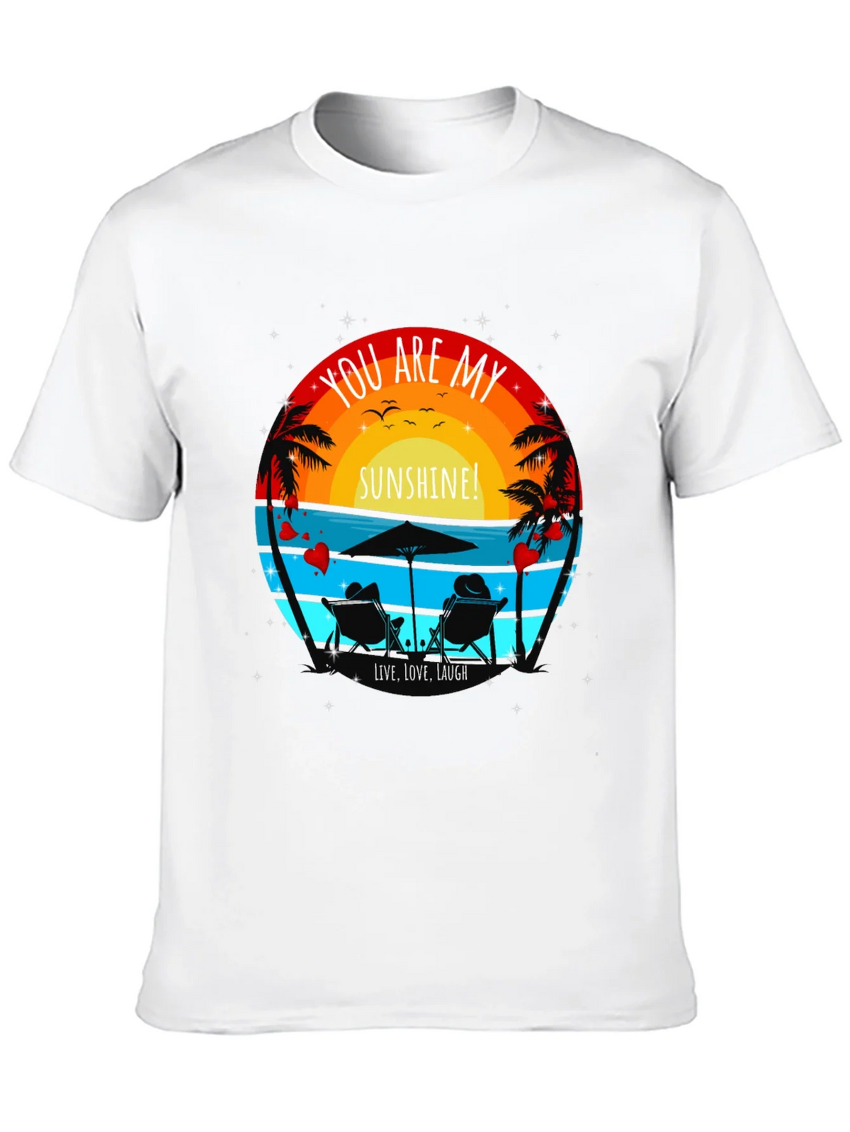 You Are My Sunshine Beach Couple Graphic T-Shirt product image 9