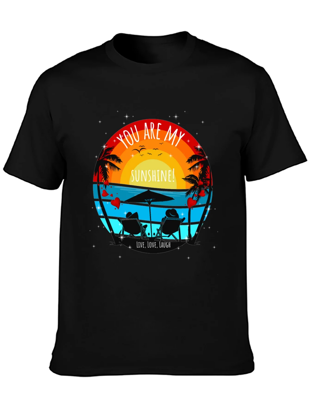 You Are My Sunshine Beach Couple Graphic T-Shirt product image 3