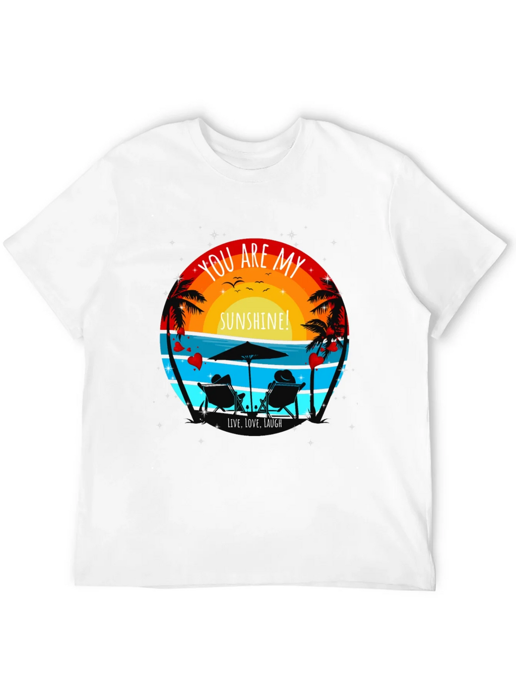 You Are My Sunshine Beach Couple Graphic T-Shirt product image 11