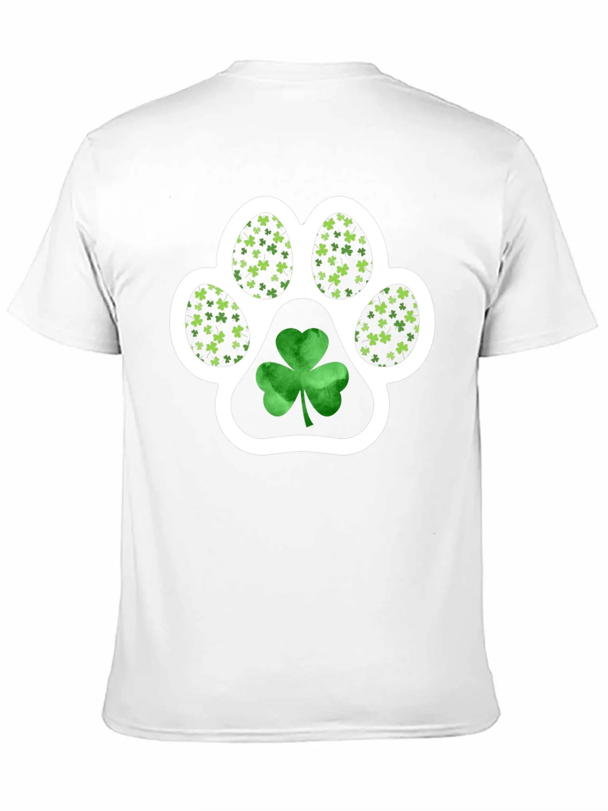 St. Patricks Day Paw Print Shamrock Tee product image 10