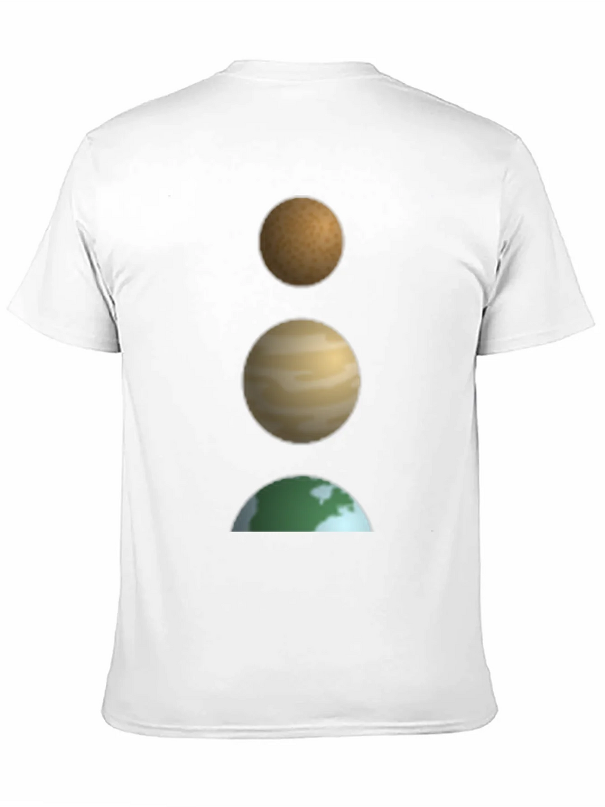 Planetary Stack Black T-Shirt - Earth Jupiter and Mars product image 10
