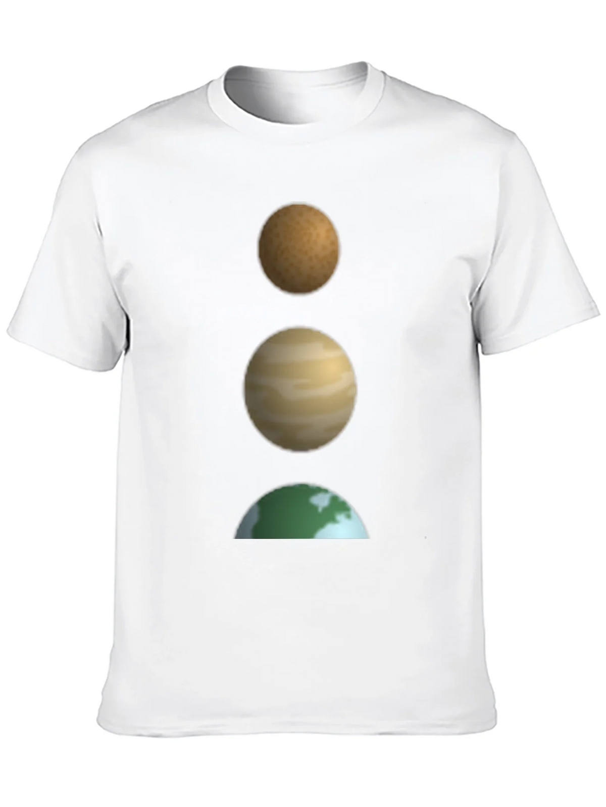 Planetary Stack Black T-Shirt - Earth Jupiter and Mars product image 9