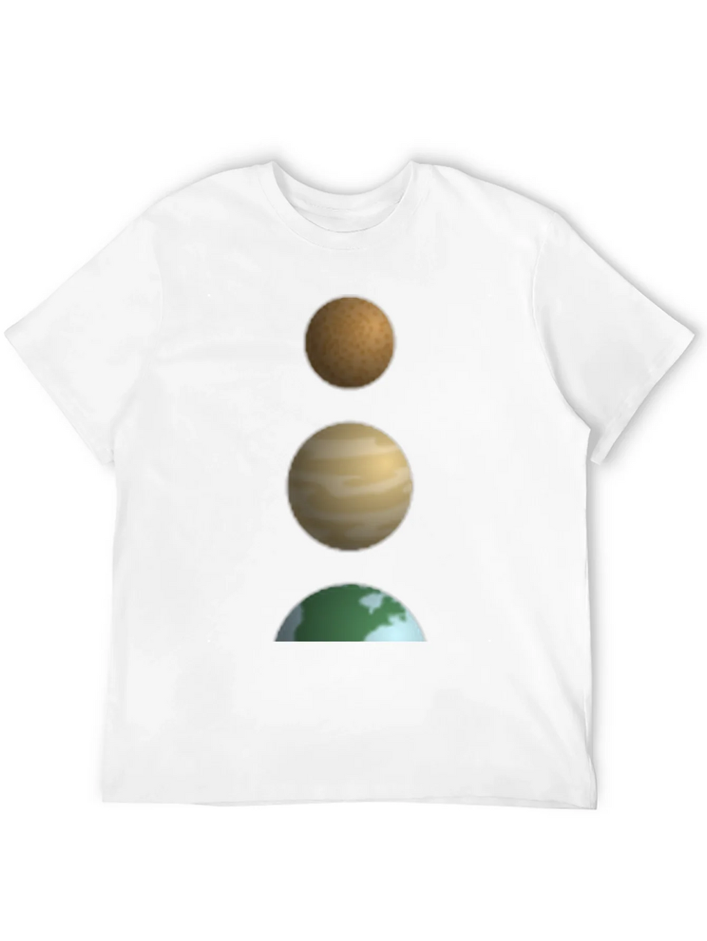 Planetary Stack Black T-Shirt - Earth Jupiter and Mars product image 11