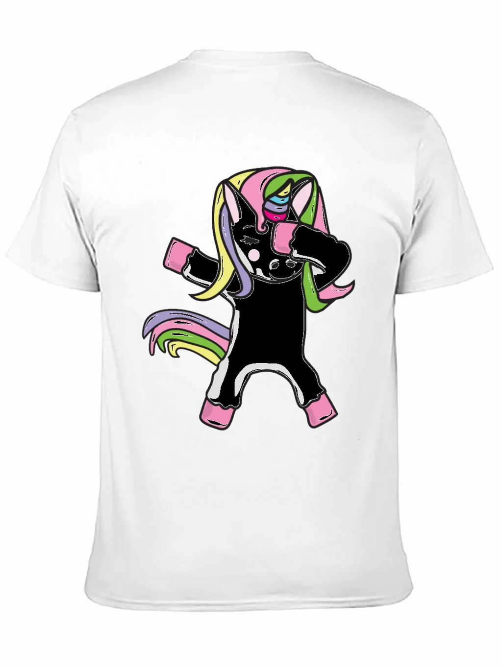 Unicorn Dabbing Graphic Tee - Black Cotton Shirt product image 10