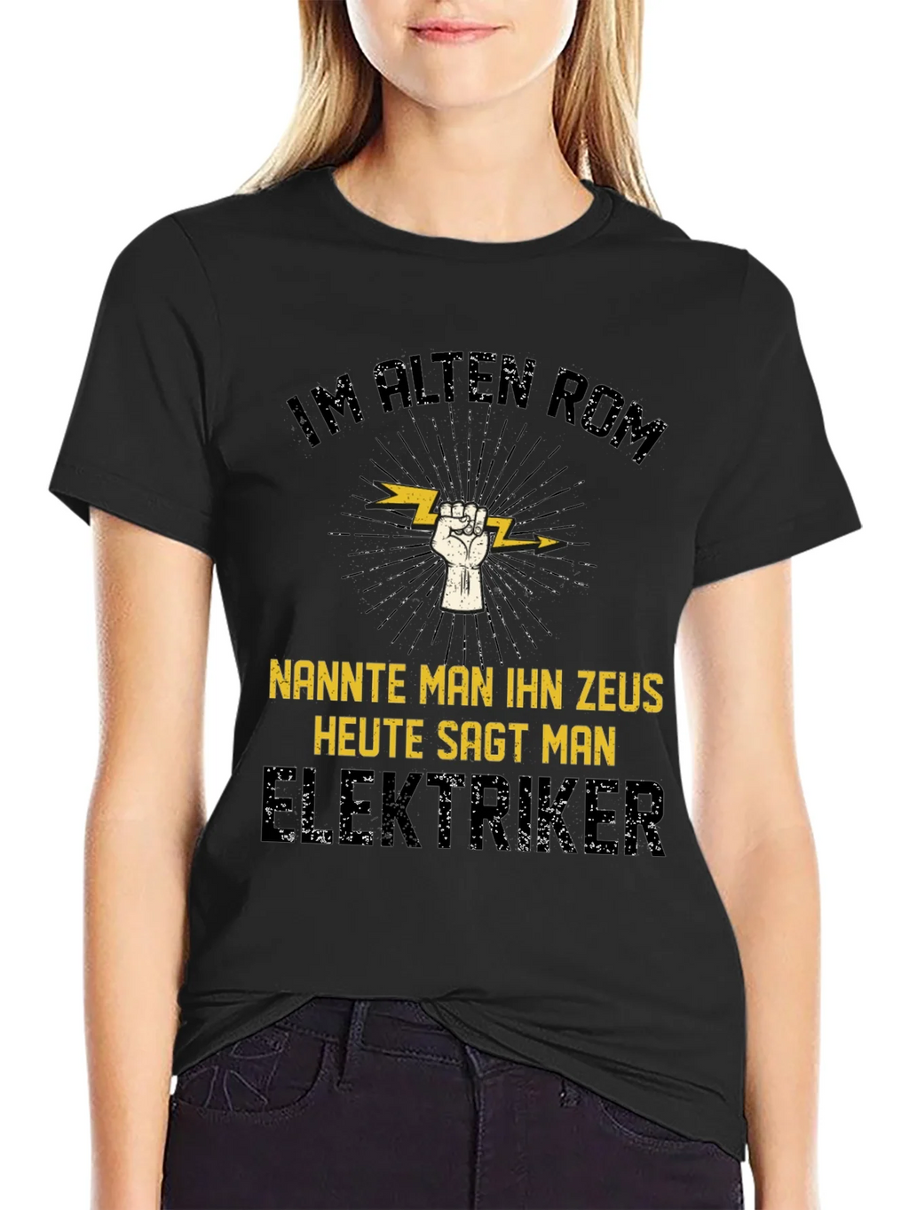 Electrician Zeus T-Shirt - Funny German Slogan Tee product image 2