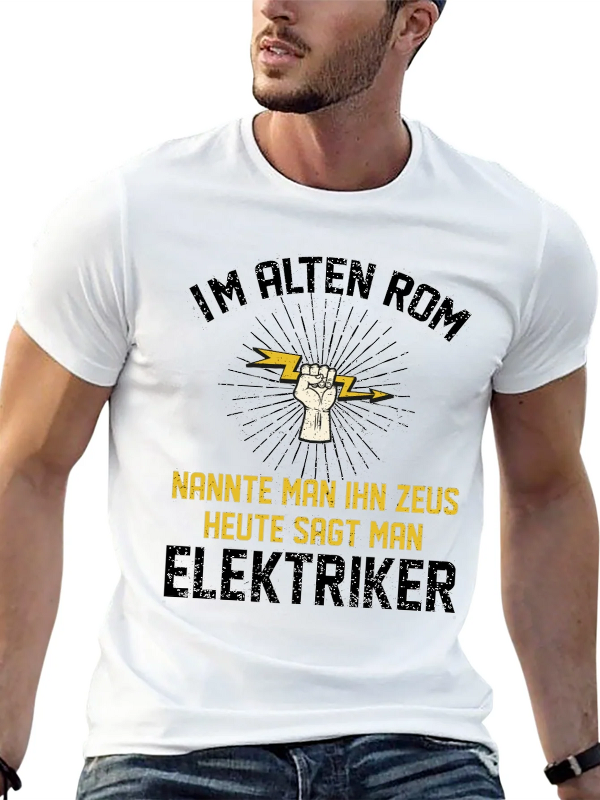 Electrician Zeus T-Shirt - Funny German Slogan Tee product image 12