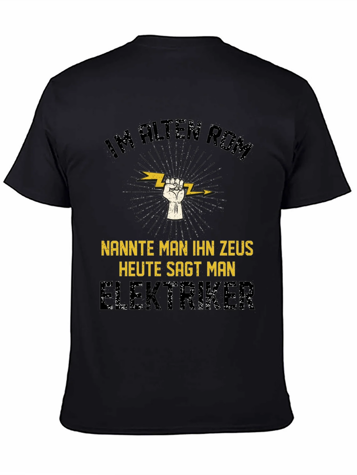 Electrician Zeus T-Shirt - Funny German Slogan Tee product image 4