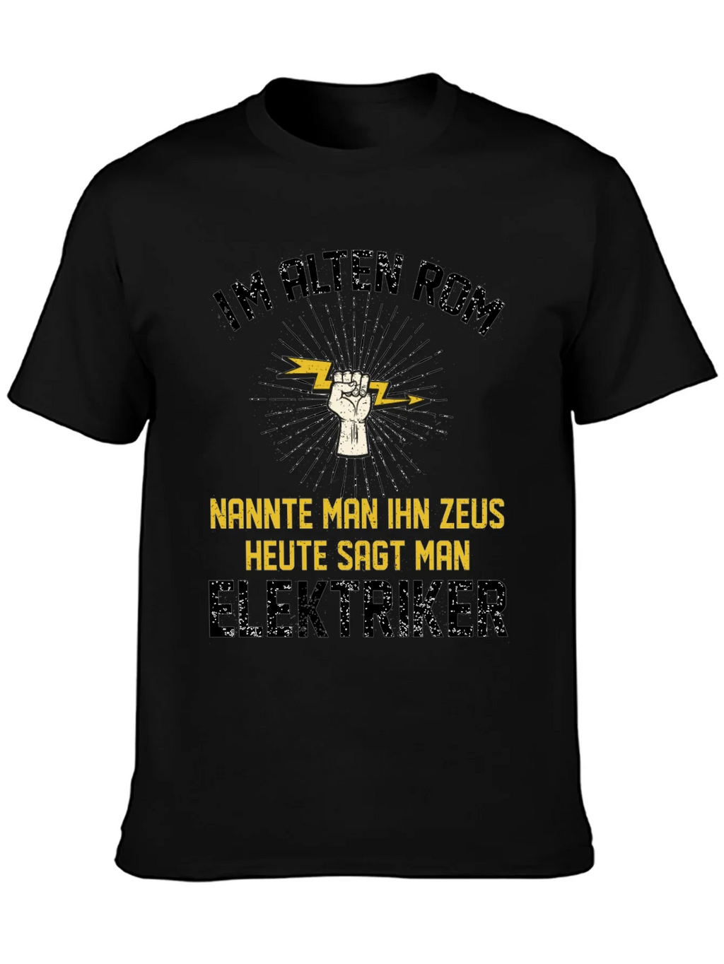 Electrician Zeus T-Shirt - Funny German Slogan Tee product image 3