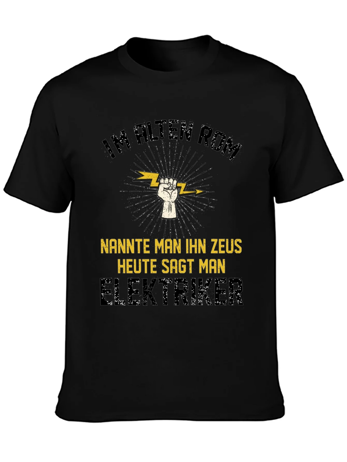 Electrician Zeus T-Shirt - Funny German Slogan Tee product image 3