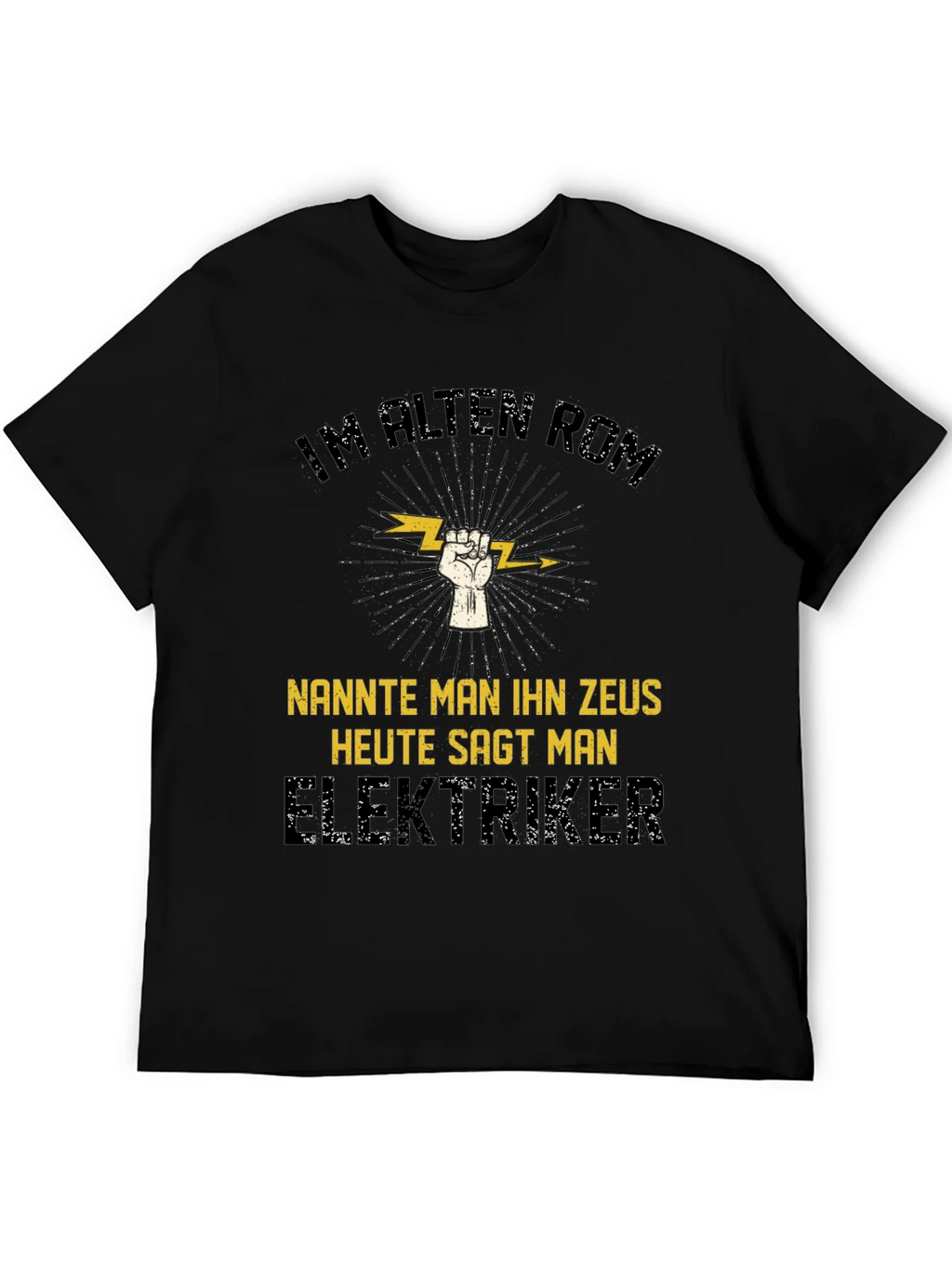 Electrician Zeus T-Shirt - Funny German Slogan Tee product image 5
