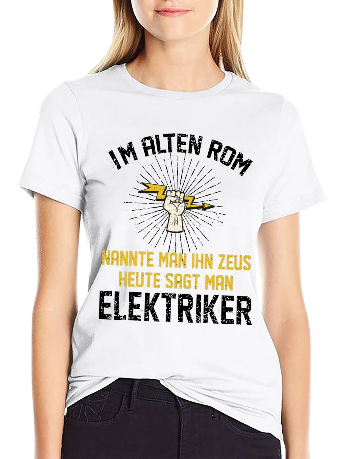 Electrician Zeus T-Shirt - Funny German Slogan Tee product image 8