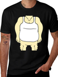 Funny Cartoon Character Graphic Black T-Shirt product image 1