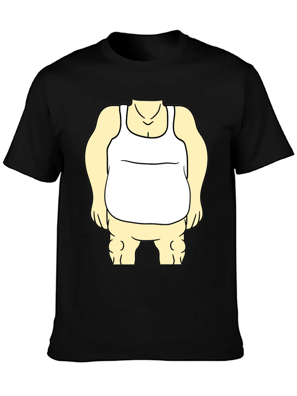 Funny Cartoon Character Graphic Black T-Shirt product image 3