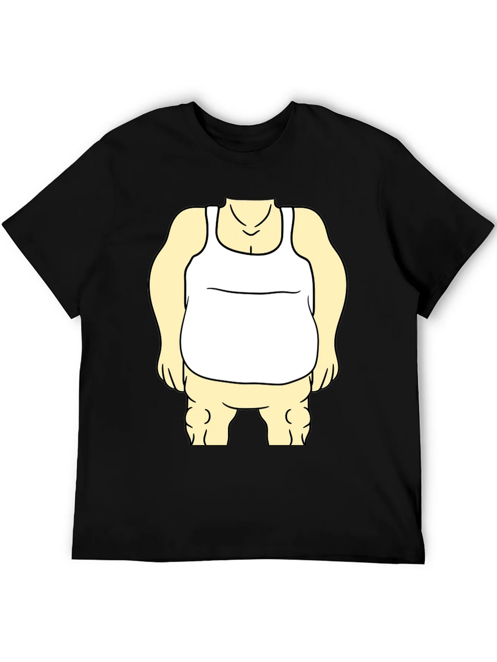Funny Cartoon Character Graphic Black T-Shirt product image 5