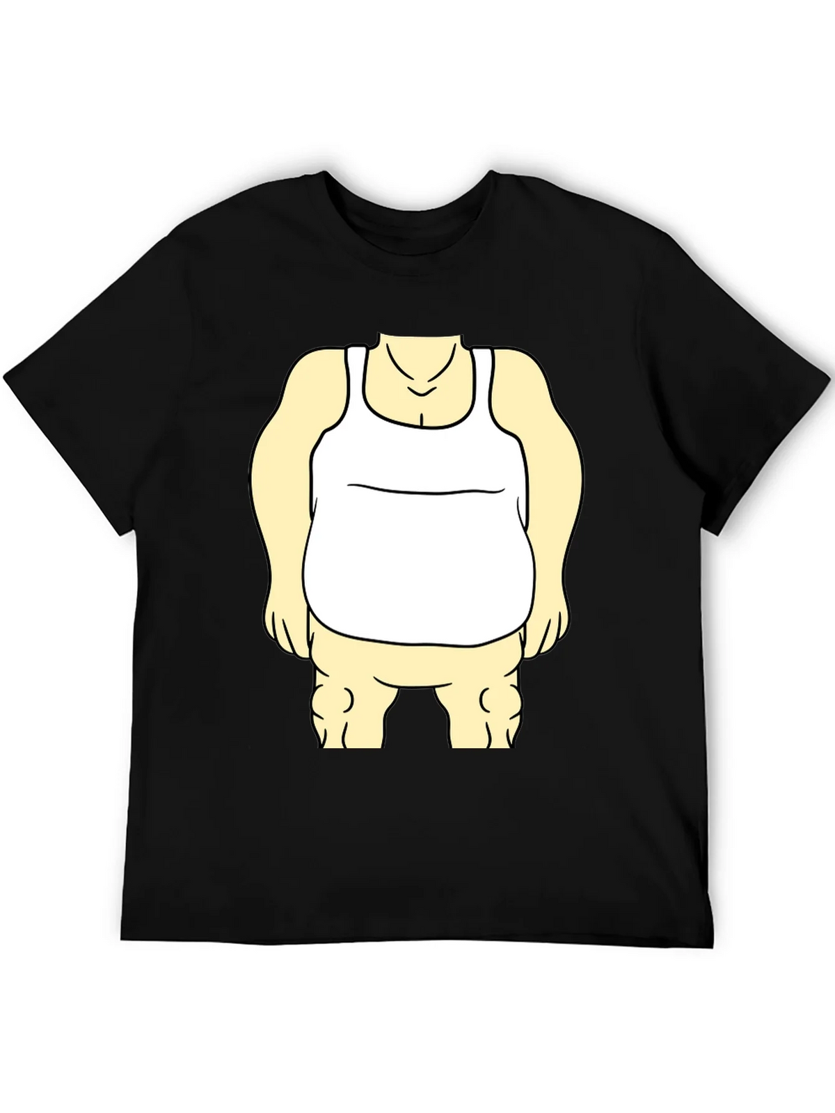 Funny Cartoon Character Graphic Black T-Shirt product image 5