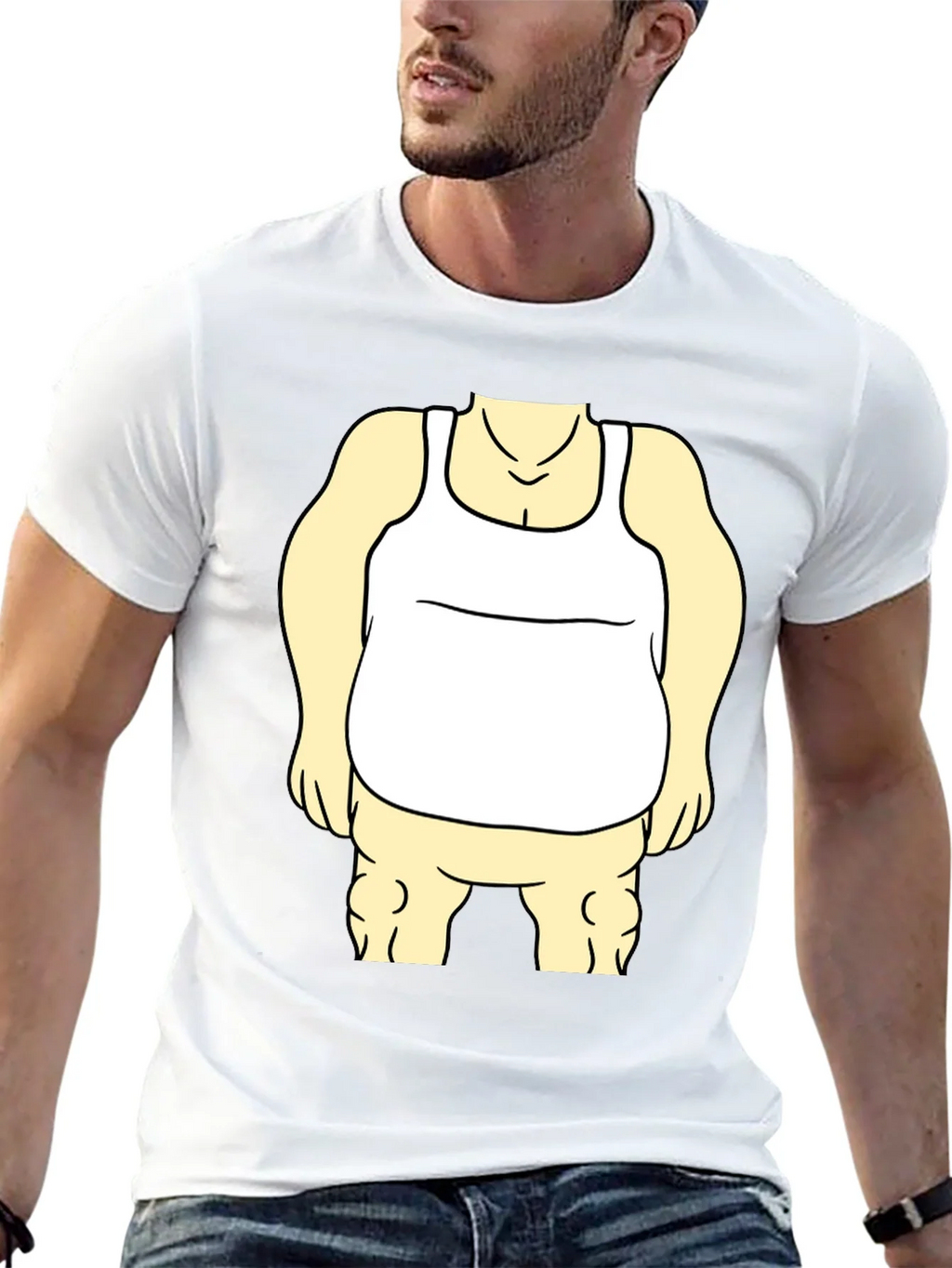 Funny Cartoon Character Graphic Black T-Shirt product image 12