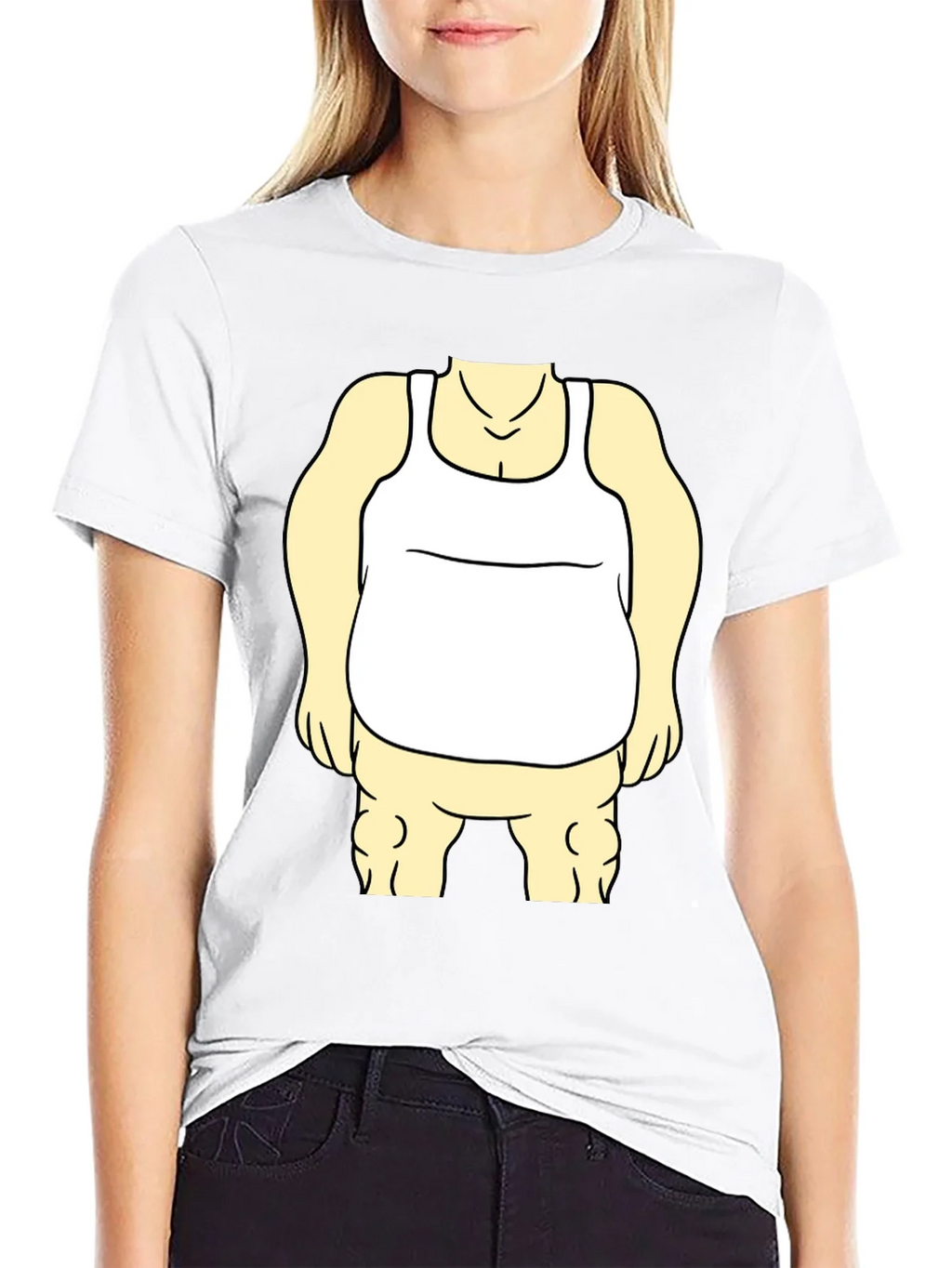 Funny Cartoon Character Graphic Black T-Shirt product image 8