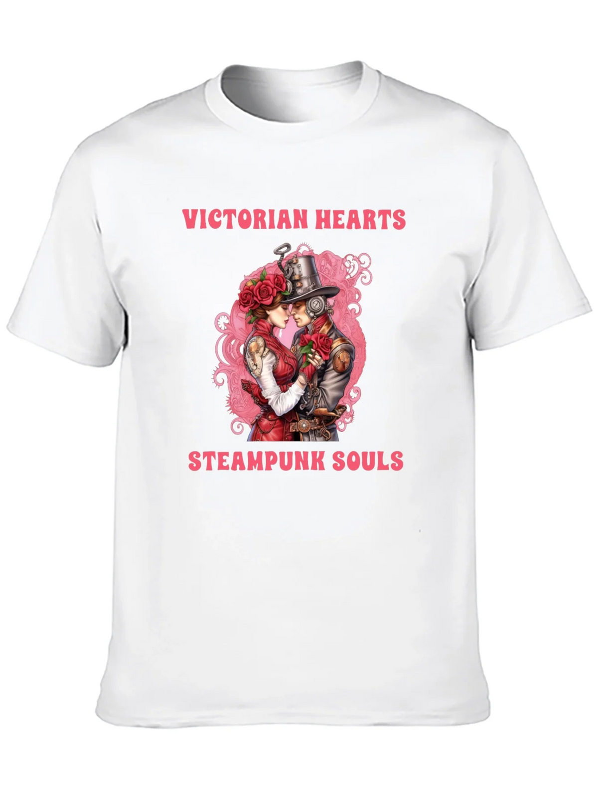 Victorian Hearts Steampunk Souls Black T-Shirt product image 9