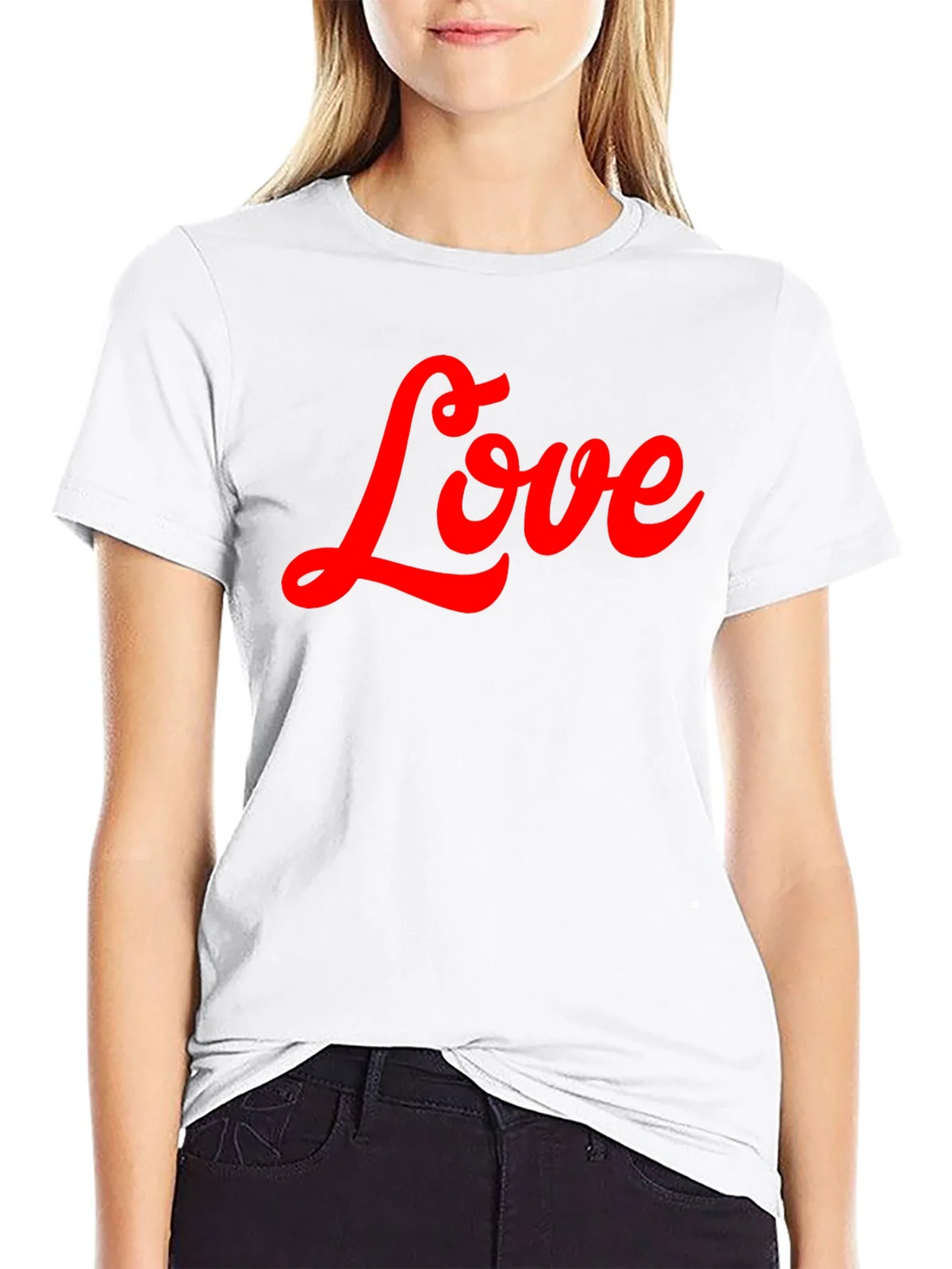Love Script T-Shirt - Stylish Black Tee product image 8
