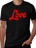 Love Script T-Shirt - Stylish Black Tee product image 1