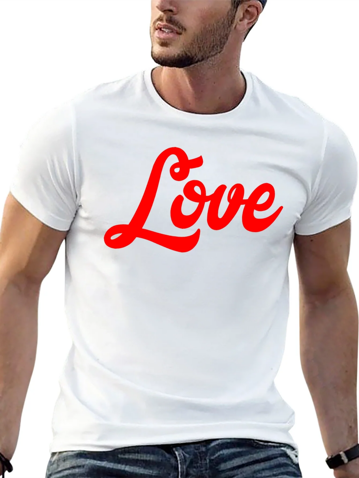 Love Script T-Shirt - Stylish Black Tee product image 12