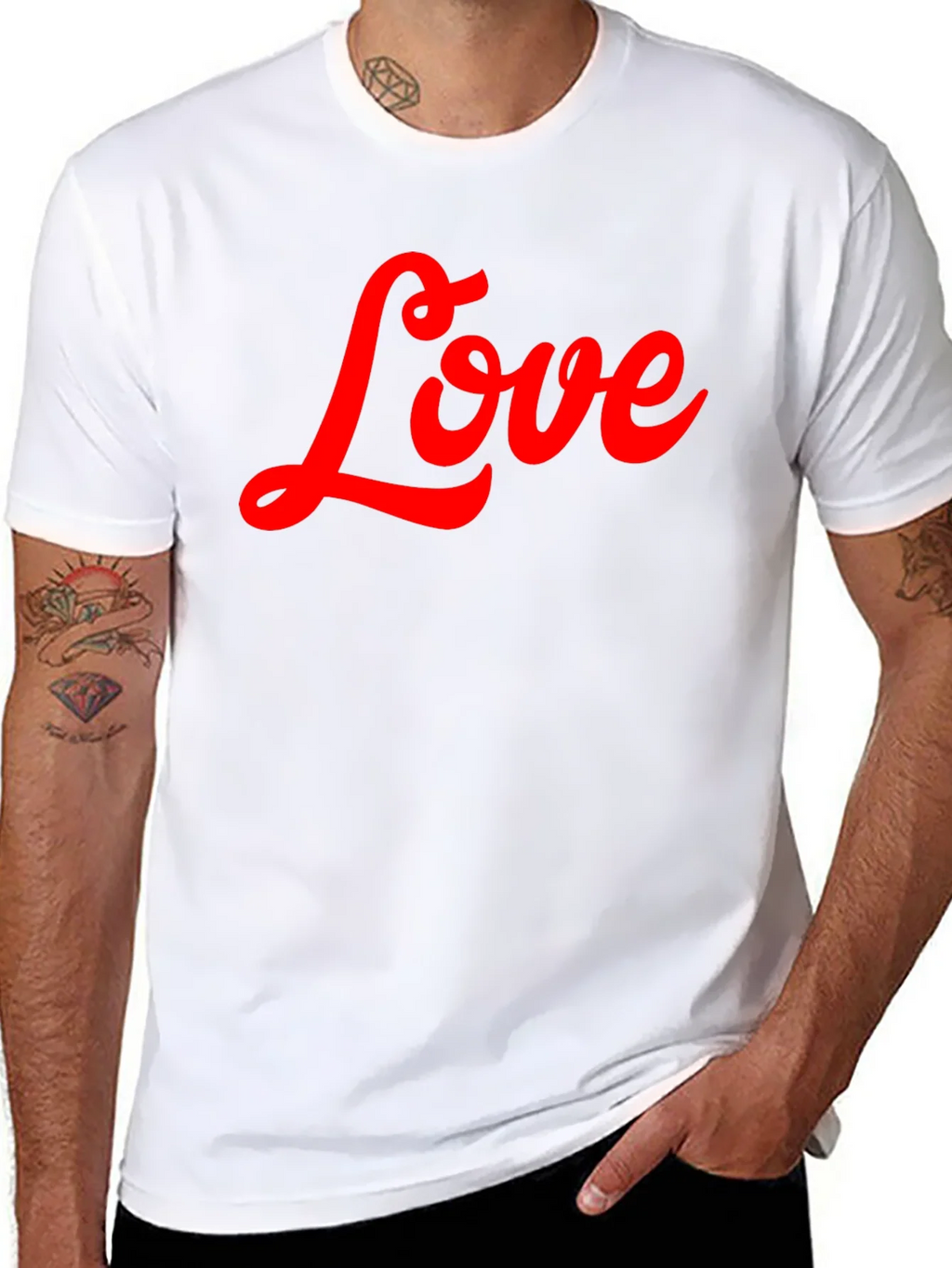 Love Script T-Shirt - Stylish Black Tee product image 7