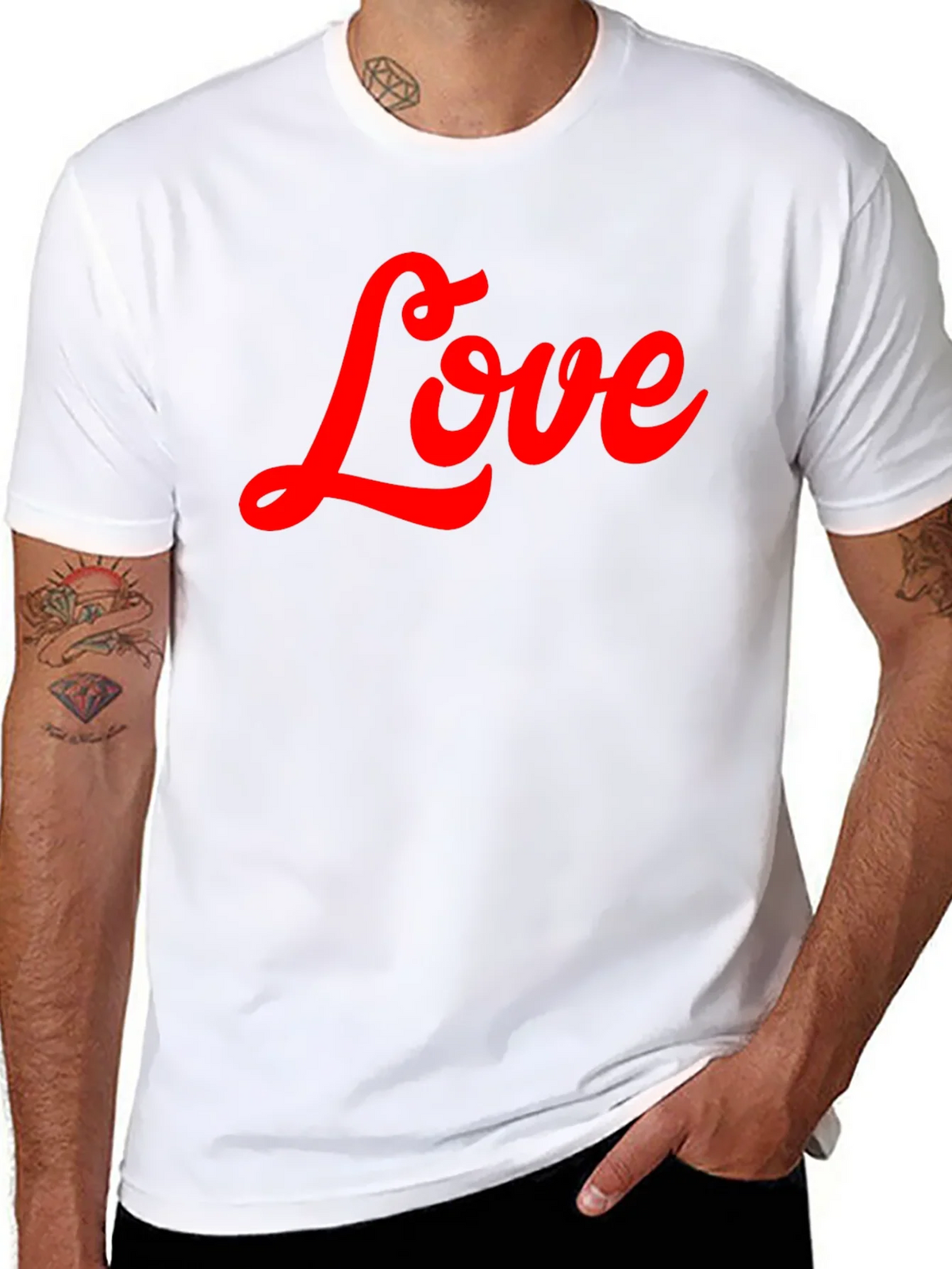 Love Script T-Shirt - Stylish Black Tee product image 7