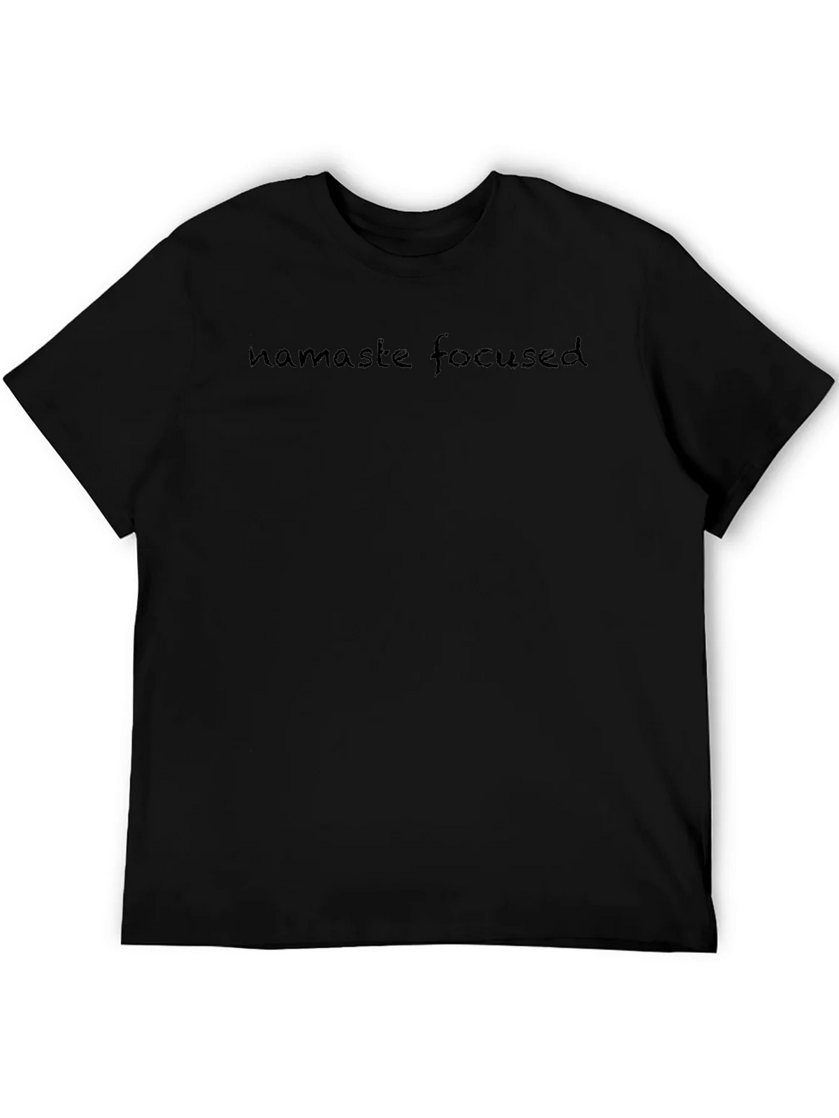 Namaste Focused Black T-Shirt product image 5